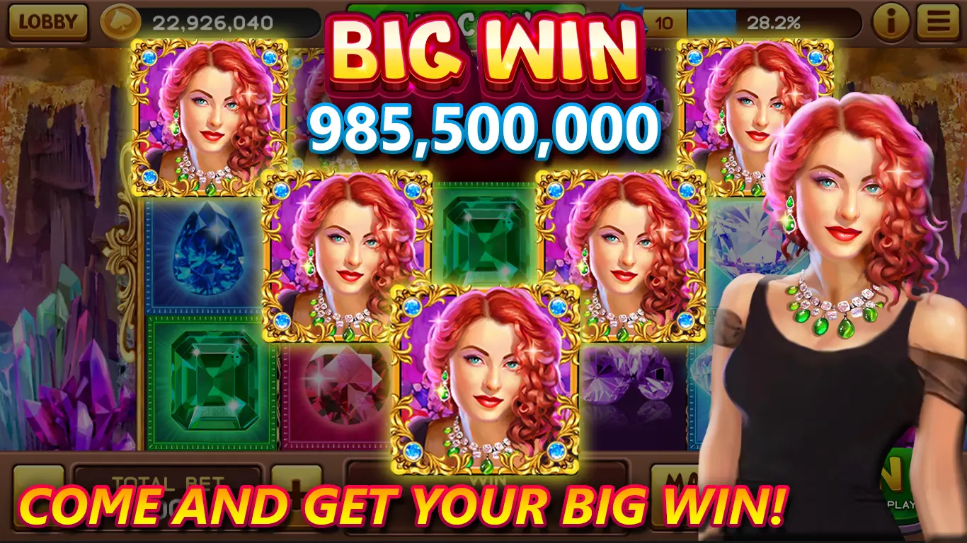 Social Casino Slots main gameplay screen